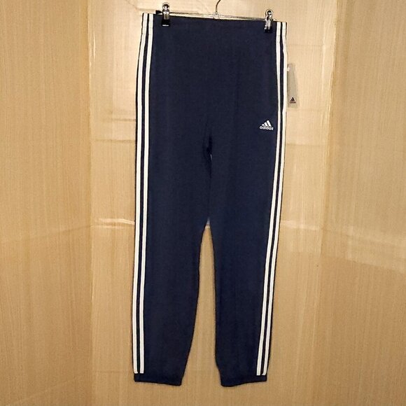 Adidas Girls Slate Blue New Mid Rise Regular Fit  Drawstring Track Pants XL 16 - Picture 3 of 10